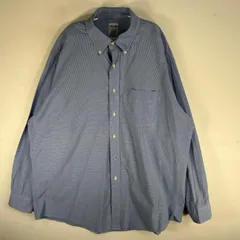 古着 ブルックスブラザーズ Brooks Brothers 長袖シャツ 胸ポケ RELAXED FIT ボタンダウン XL  ブルー系 チェック メンズ