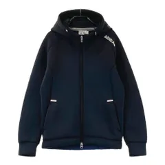 サイズ：M ADIDAS GOLF アディダスゴルフ  長袖 ダンボールニット ジップパーカー  ブラック系 [240101633440] ゴルフウェア レディース ストスト