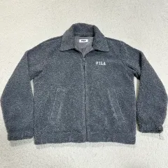 フィラ ボア フリース ジャケット グレー L 100