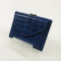 【姫路東店】 中古 EXENTRI エキセントリ 長財布 マルチウォレット カイマンブルー EXM505 ブルー 【124】