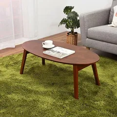 折畳オーバルテーブル 幅約90cm 組立品