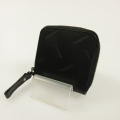 美品✨エンチェイス/ロゴ刻印】ポーター ラウンドジップ 折り財布 黒