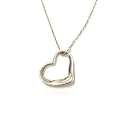 ティファニー Tiffany&Co. エルサペレッティ オープンハート ネックレス SV925 1.8g【中古】