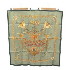 Hermès 海洋テーマ スカーフ 約90cm - メルカリ