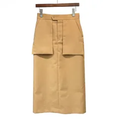 HYKE ハイク 24SS DOESKIN MIDI SKIRT ペンシルスカート 241-14148 2 ベージュ 15227のサムネイル
