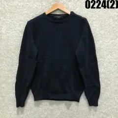 ザラ マン ネイビー ニット セーター m