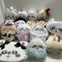 ◆ちいかわ 15点 まとめ商品 ハチワレ うさぎ くりまんじゅう モモンガ ぬいぐるみ 現状品