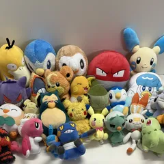 ◆ポケットモンスター 27点 まとめ商品 ポケモン ぬいぐるみ 雑貨 など カプサイジ コダック ポッチャマ チコリータ など ポケモンセンター あり 現状品