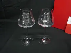 ■新品同様■ Baccarat バカラ シャトーバカラ クリスタルガラス ワイングラス テーブルウェア 食器 ペア 2客セット クリア BR1401のサムネイル