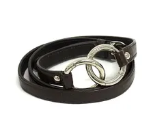 ■美品■ COACH コーチ レザー バッグ用 ショルダーストラップ クロスボディ 斜め掛け 肩掛け ダークブラウン系 BT1856