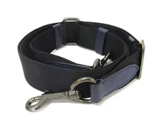 ■美品■ COACH コーチ キャンバス×レザー バッグ用 ショルダーストラップ 斜め掛け メンズ レディース ダークネイビー系 BP7869