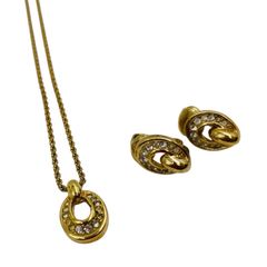 Christian Dior ディオール ネックレス イヤリング セット ペア