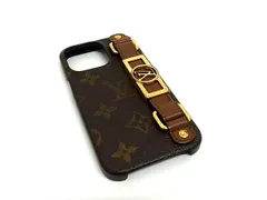 ■美品■ LOUIS VUITTON ヴィトン M81214 モノグラム バンパー ドーフィーヌ iPhone13Pro対応 アイフォンケース ブラウン系 GA7878