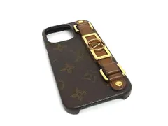 LOUIS VUITTON ルイヴィトン M81214 モノグラム バンパー ドーフィーヌ iPhone13Pro対応 アイフォンケース  ブラウン系 GA7885