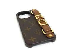 LOUIS VUITTON ルイヴィトン M81214 モノグラム バンパー ドーフィーヌ iPhone13Pro対応 アイフォンケース  ブラウン系 GA7874