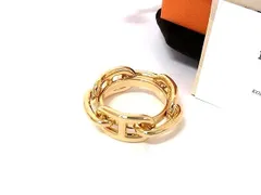 ■新品■未使用■ HERMES エルメス シェーヌダンクル ルカデ レガート スカーフリング スカーフ留め アクセサリー ゴールド系 FX2685