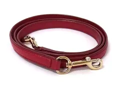 ■美品■ COACH コーチ レザー バッグ用 ショルダーストラップ ショルダーベルト 斜め掛け 肩掛け レディース レッド系 GC1190