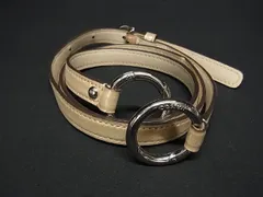 ■美品■ COACH コーチ レザー バッグ用 ショルダーストラップ ショルダーベルト 斜め掛け 肩掛け レディース ゴールド系 BN7938