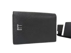 ■新品同様■ dunhill ダンヒル レザー カードケース カード入れ 名刺入れ パスケース 定期入れ メンズ ブラック系 BN7912