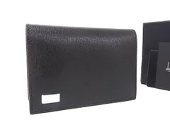 ■新品同様■ dunhill ダンヒル サイドカー レザー カードケース カード入れ 名刺入れ メンズ ダークブラウン系 BP8697