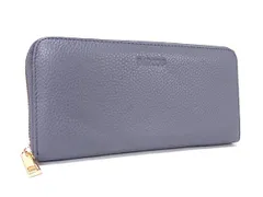 ■極美品■ BARCOS バルコス レザー ラウンドファスナー 長財布 札入れ 小銭入れ カード入れ レディース ブルー系 BR1938