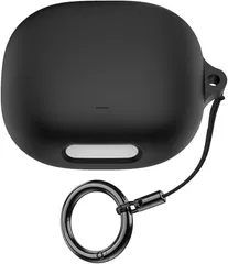 Keminsung compatible with anker Soundcore Liberty 4 Pro ケース シリカゲル材質ほごシェル 耐衝撃性 滑りにくく (ブラック)