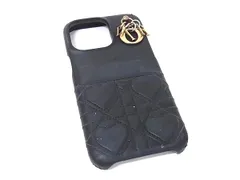 ChristianDior ディオール レディディオール ハートカナージュ レザー iPhone15 ProMax 対応 アイフォンケース スマホケース FR8569