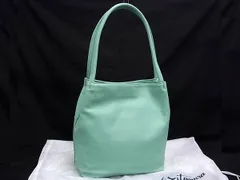 ■新品同様■ Kitamura キタムラ レザー ショルダー トートバッグ 肩掛けかばん レディース ライトグリーン系 GA8128