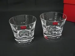■新品同様■ Baccarat バカラ ベルーガ クリスタルガラス ロックグラス コップ 食器 テーブルウェア ペア 2客セット クリア BS2328