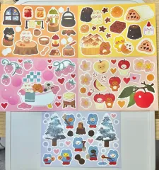 25日以降出品終了) DEAR.タウン メルヘン クリアマット シールステッカー 5個まとめ ダイアリーデコ