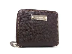 ■新品同様■ Salvatore Ferragamo フェラガモ レザー コインケース コインパース 小銭入れ レディース メンズ ブラウン系 FY0789