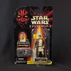 【輸入フィギュア・希少品】 トミー Hasbro スターウォーズ 　スター・ウォーズ エピソード1   コムテック ベーシックフィギュア　オビ=ワン・ケノービ  ナブー バージョン