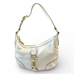 COACH コーチ　ハンプトンズ ホーボー バッグ／ワンショルダー　ホワイト　レザー　11544　キングラム[68]