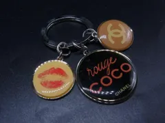 CHANEL シャネル ココマーク キーリング キーホルダー バッグチャーム レディース シルバー系 DM0276