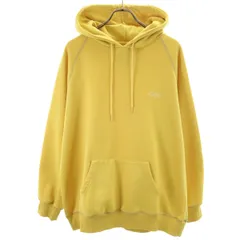 Subciety サブサエティ 長袖 スウェットパーカー L イエロー プルオーバー 裏起毛 メンズ 古着のサムネイル