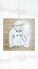 ヴィンテージ バックル WHO ファー コート 姫ギャル ロン毛 石原さとみ ちゃん ゴシック ラテ