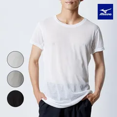 【メール便】【アウトレット】ミズノ カルエアーアンダークルーネック半袖シャツ C2JAB111