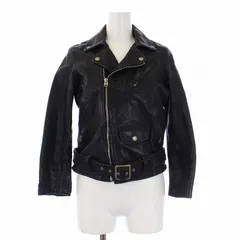 ビューティフルピープル beautiful people shrink leather riders jacket ダブル ライダースジャケット 革ジャン ジップアップ 羊革 ラムレザー 140 黒 ブラック /KH
