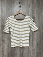 Le minor ルミノア フランス製 ボーダー カットソー size1/白ｘベージュ ■◆ レディース
