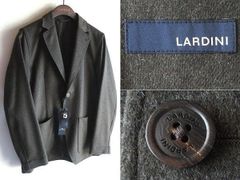 LARDINI ミラノリブソリッドニットジャケット BLACK 干場 LEON LARDINI ミラノリブソリッドニットジャケット BLACK 干場 LEON - メルカリ
