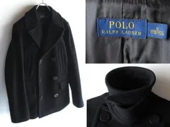 POLO RALPH LAUREN ラルフローレン チンスト付 13星/13スターボタン ウールメルトン Pコート リーファージャケット S ブラック 黒 国内正規