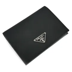 PRADA プラダ 二つ折り財布 ブラック M204 レディース 中古
