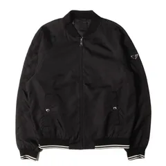 PRADA プラダ ジャケット ブラック 黒 サイズ:54 | トライアングルロゴプレート ナイロン フルジップ ボンバージャケット SGH039 R121 | 上着 アウター ブルゾン【メンズ】【中古】のサムネイル