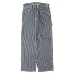 【美品】Lee リー パンツ インディゴ ホワイト サイズ:M | ヒッコリー ストライプ ペインター パンツ (DUNGAREES PAINTER PANTS) | ボトムス ズボン【メンズ】【中古】