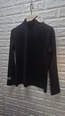 # 超特価 レディースゴルフ モックネック Tシャツ (弱起毛) Lサイズ