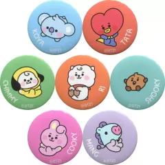 【中古】バッジ・ピンズ 全7種セット オリジナル缶バッジ 「BT21×ファミリーマート」 2020年2月対象商品購入特典