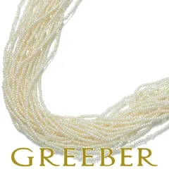 ケシパール 真珠 1.2-1.5mm 20連 ネックレス シルバー #186842