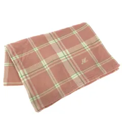 RALPH LAUREN ラルフローレン ひざ掛け/ハーフコットンブランケット  ロゴ/チェック柄/市田株式/コットン    ピンク レディース / 240001190334のサムネイル