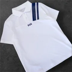 極美品 PGG PEARLY GATES ゴルフ 半袖 ホワイト メンズ ポロシャツ 両面ロゴ