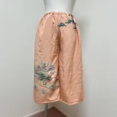 着物リメイク　ワイドパンツ